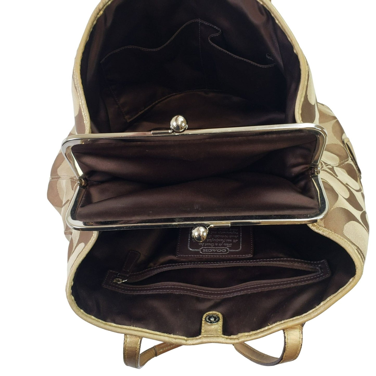 Coach Signature C Stripe Carryall Tote Handbag