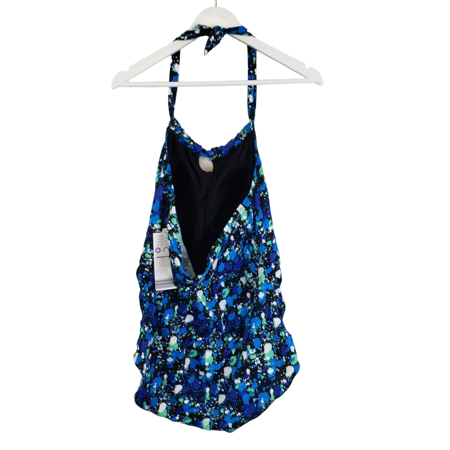 NWT Crane Tummy Toning One Piece Splatter Print Swimsuit Size XL