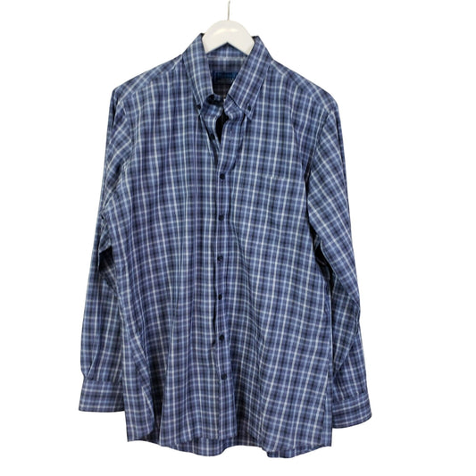 Maxwell's Plaid Button Down Shirt Size Large (est)