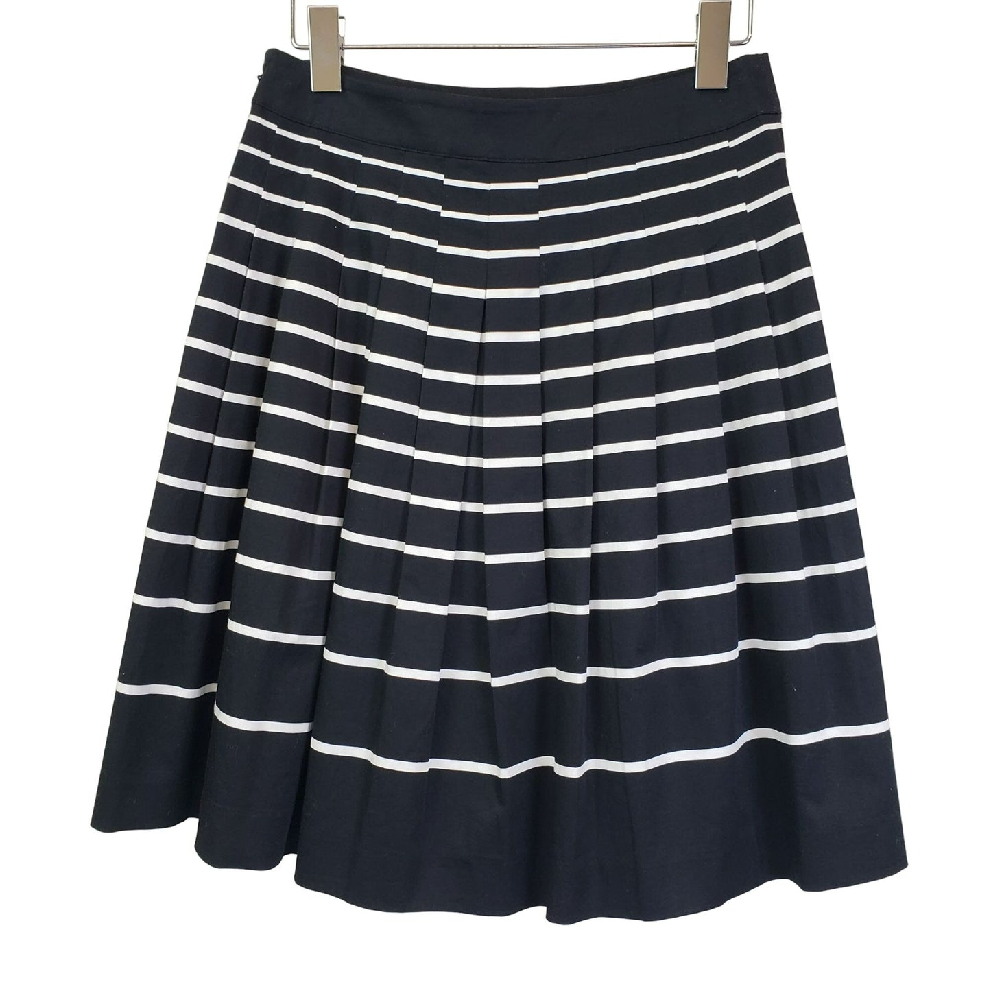 Talbots Striped Pleated Circle Skirt Size 2 Petite
