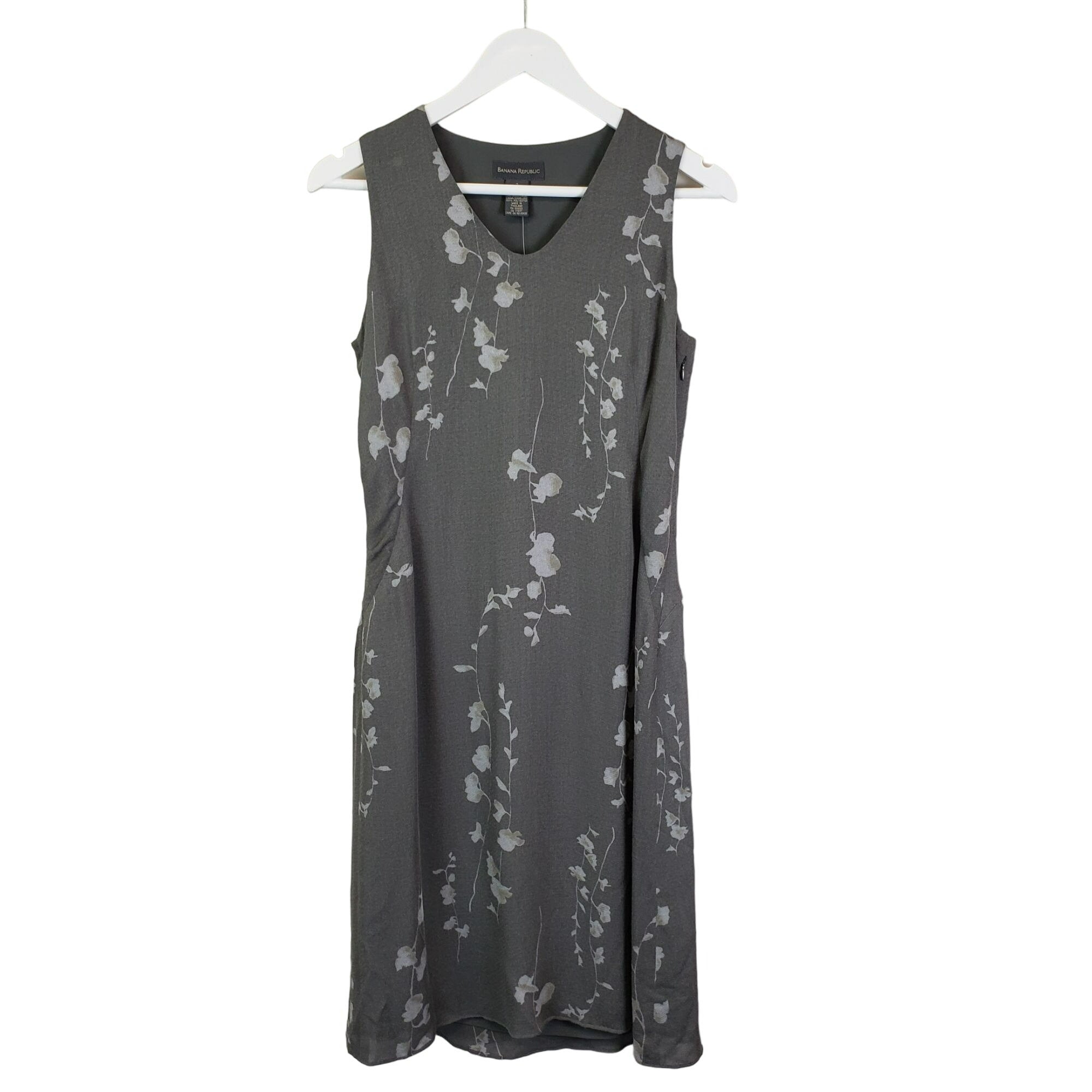 Banana fashion republic black floral dress