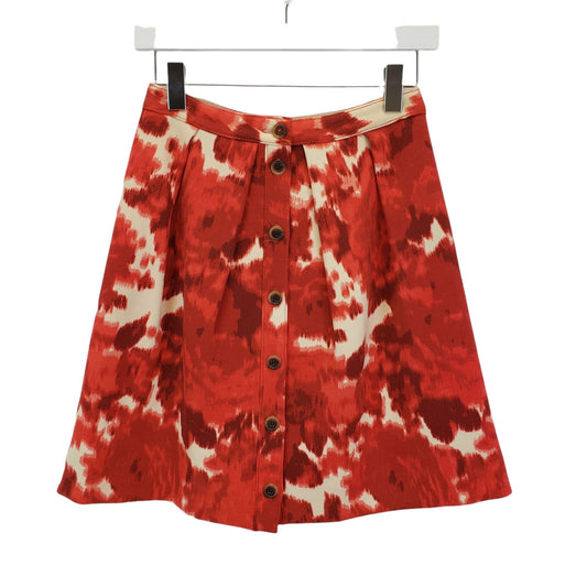 J. Crew Wool Blend A-Line Skirt in Floating Rose