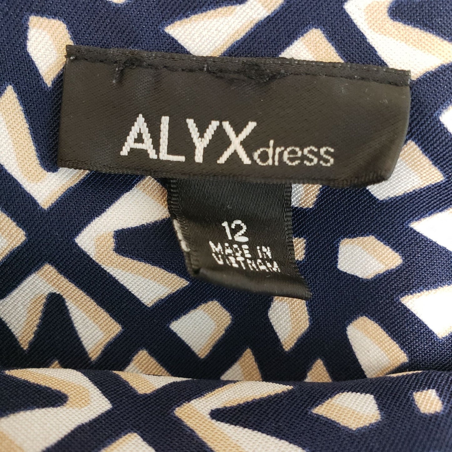 ALYX Graphic Shift Dress Size 12
