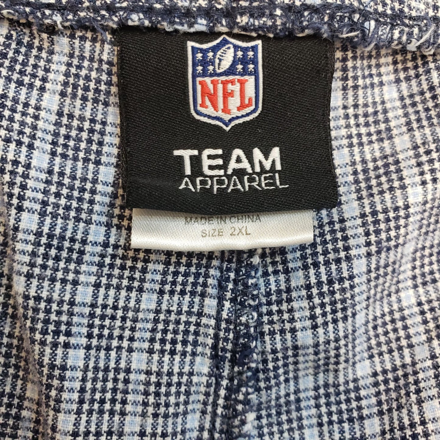 NFL Team Apparel Chicago Bears Plaid Loungewear Pants Size 2XL