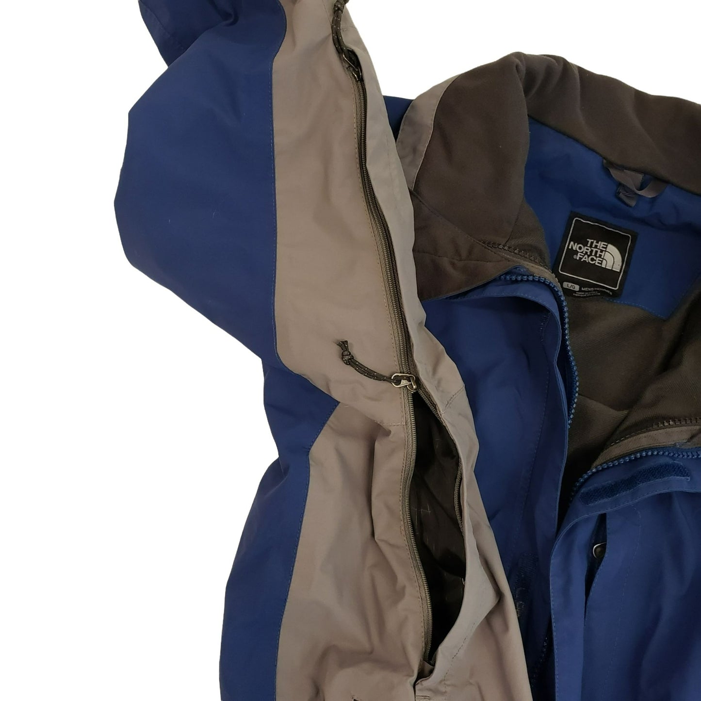 The North Face HyVent Double Zip Closure Jacket *Shell Only & Missing Hood*